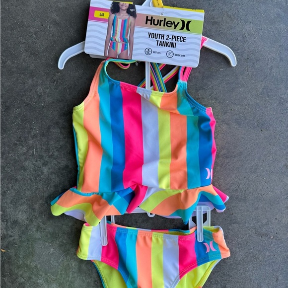 Hurley Kids Rainbow Tankini Set - Picture 1 of 2